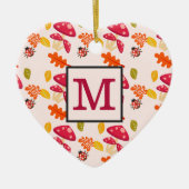 パーソナライズされた秋のオーナメント セラミックオーナメント (正面)