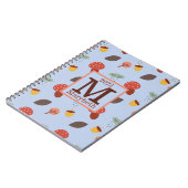 パーソナライズされた秋のノートブック ノートブック (左側)