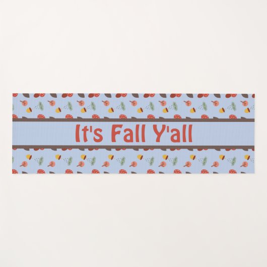 パーソナライズされた秋のヨガマット ヨガマット (正面(横))