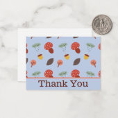 パーソナライズされた秋の感謝カード ノートカード (正面/裏面インサイチュ)