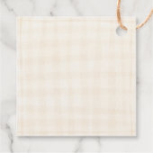 パーソナライズされた秋の結婚式素朴秋サンキュー フェイバータグ (裏面)