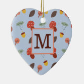 パーソナライズされた秋オーナメント セラミックオーナメント (右)