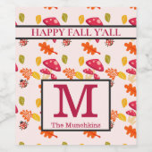 パーソナライズされた秋ワインラベル ワインラベル (シングルラベル)