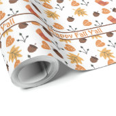 パーソナライズされた秋包装紙 ラッピングペーパー (ロールコーナー)