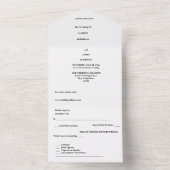 パーソナライズされた秋収集カード オールインワン招待状 (内側)