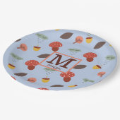 パーソナライズされた秋紙プレート ペーパープレート (アングル)