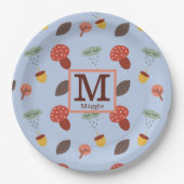 パーソナライズされた秋紙プレート ペーパープレート (正面)