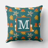 パーソナライズされた秋装飾用クッション クッション (裏面)