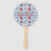 パーソナライズされた秋 ハンドファン (裏面)