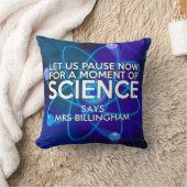 パーソナライズされた科学で一時停止しましょう クッション (ブランケット)