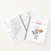 パーソナライズされた空白のレシピノート ノートブック (内部)