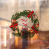 パーソナライズされた窓のクリスマスリースシール ウィンドウサイン (シート2)