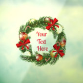 パーソナライズされた窓のクリスマスリースシール ウィンドウサイン (シート3)