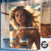 パーソナライズされた窓用ステッカー ウィンドウサイン (カフェ窓)