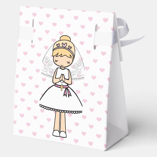 パーソナライズされた第一聖餐式の女の子 フェイバーボックス