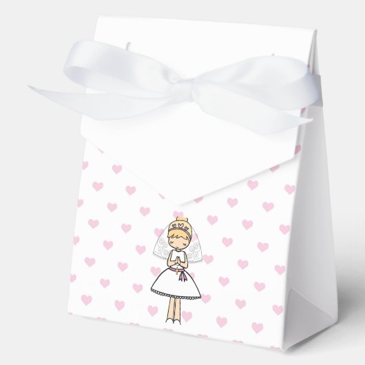 パーソナライズされた第一聖餐式の女の子 フェイバーボックス (正面)