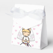 パーソナライズされた第一聖餐式の女の子 フェイバーボックス (正面サイド)