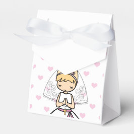 パーソナライズされた第一聖餐式の女の子 フェイバーボックス