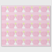 パーソナライズされた第一聖餐式 ラッピングペーパー (フラット)