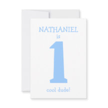 パーソナライズされた第1おもしろい誕生日少年パーティー