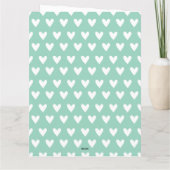 パーソナライズされた第1回クリスマス極ベアベビー カード (裏面)