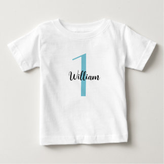 パーソナライズされた第1期の誕生日プレゼント、第1期の少年誕生日 ベビーTシャツ