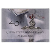 パーソナライズされた第40回コーディネーション記念日おめでとう カッティングボード (正面)