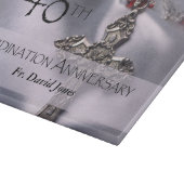 パーソナライズされた第40回コーディネーション記念日おめでとう カッティングボード (角)