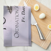 パーソナライズされた第40回コーディネーション記念日おめでとう キッチンタオル (四つ折り)