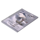 パーソナライズされた第40回コーディネーション記念日おめでとう ノートブック (左側)