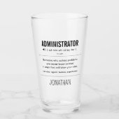 パーソナライズされた管おもしろい理 タンブラーグラス (正面)