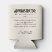 パーソナライズされた管おもしろい理 缶クーラー (裏面)