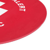 パーソナライズされた糖尿病赤 カッティングボード (角)