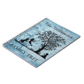 パーソナライズされた系図学ヴィンテージファミリーツリー ノートブック (左側)