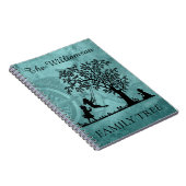 パーソナライズされた系図学ヴィンテージファミリーツリー ノートブック (右側)