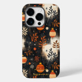 パーソナライズされた紅葉とオーナメント Case-Mate iPhoneケース (裏面)