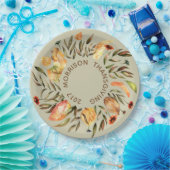 パーソナライズされた紅葉リース紙プレート ペーパープレート (パーティー)