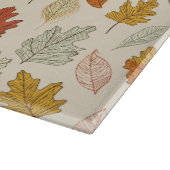 パーソナライズされた紅葉-名前をカスタムする秋 カッティングボード (角)