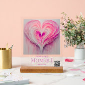 「パーソナライズされた純愛」母と私 アクリルサイン (ウェディング)