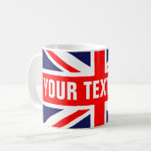 パーソナライズされた素晴らしイギリス コーヒーマグカップ (正面左)