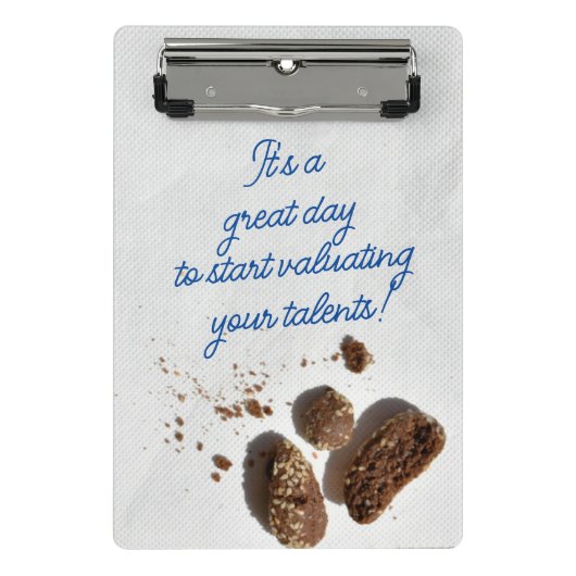 パーソナライズされた素晴らしインスパイア日 ミニクリップボード (正面)