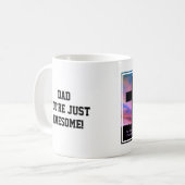 パーソナライズされた素晴らしパパ祈りの言葉 コーヒーマグカップ (正面左)