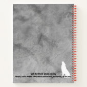 パーソナライズされた素晴らし事感動的 ノートブック (裏面)