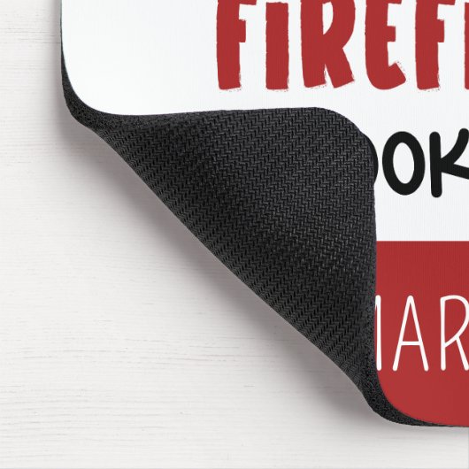 パーソナライズされた素晴らし消防おもしろい士 マウスパッド (コーナー)