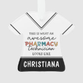 パーソナライズされた素晴らし薬学おもしろい オーナメント (裏面)