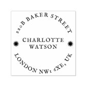 パーソナライズされた素朴アンティークヴィンテージ型 セルフインキングスタンプ (デザイン)