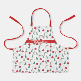 パーソナライズされた素朴クリスマス エプロン