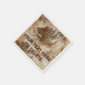 パーソナライズされた素朴クール紙 スタンダードカクテルナプキン (角)