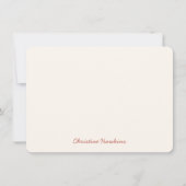 パーソナライズされた素朴フローラ ノートカード (正面)