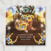 パーソナライズされた素朴フローラ フェイバータグ (正面)